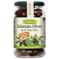 Kalamata olives with herbs oiled and without stone