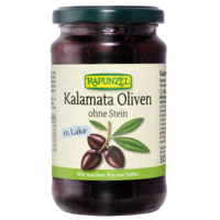 Kalamata olives violet, pitted in brine