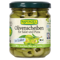 Olive slices for salad and pizza