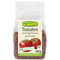 Dried tomatoes, sliced in cubes