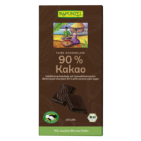 Bittersweet choc. 90% cocoa with coconut blossom sugar HAND IN HAND