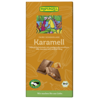 Milk chocolate with creamy caramel filling HAND IN HAND