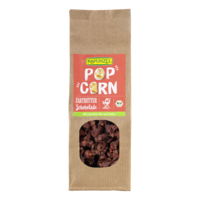 Popcorn with dark chocolate