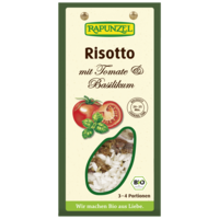 Risotto with tomatoes and basil