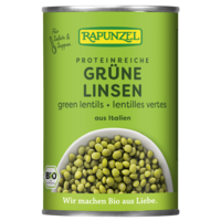 Green lentils canned